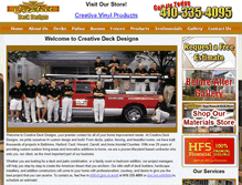 Tablet Screenshot of creativedeckdesigns.com